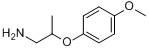 2-(4-甲烷氧基苯氧基)丙基胺分子式结构图