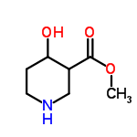 4-羟基哌啶-3-甲酸甲酯盐酸盐分子式结构图