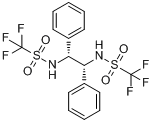 (R,R)-N,N-双(三氟甲烷烷磺酰)-1,2-二苯基乙二胺;(R,R)-1,2-双(三氟甲烷磺酰氨基)-1,2-二苯乙烷分子式结构图