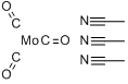 三(乙腈)钼三羰基分子式结构图