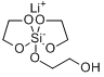 (1,2-乙二醇-O)二[乙二醇(2-)-O,O]硅酸锂分子式结构图