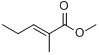 反-2-甲基-2-戊烯酸甲酯分子式结构图