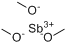 甲醇锑;甲氧基锑,甲氧基锑, 99.5% (METALS BASIS);甲氧基锑,95%分子式结构图