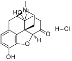 盐酸氢羟吗啡酮;盐酸氢羟吗啡酮;分子式结构图