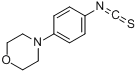 4-吗啉基苯基异硫氰酸酯分子式结构图