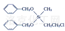 脱果硅;CGA-15281;(2-氯乙基)甲基-双(苯基甲氧基)硅烷分子式结构图