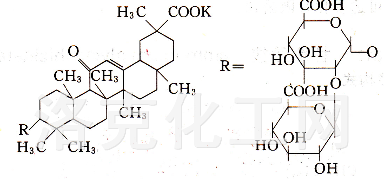 甘草酸钾;甘草酸钾分子式结构图