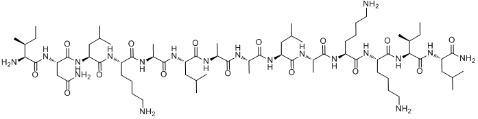 肥大脱粒肽分子式结构图