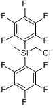 (甲基氯)甲基双(五氟苯基)硅烷分子式结构图