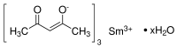 乙酰丙酮钐水合物分子式结构图