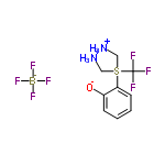 [(氧代)苯基(三氟甲基)硫酮]二甲基四氟硼酸铵分子式结构图
