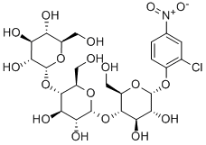 2-氯-4-硝基苯-麦芽三糖苷;2-氯-4-硝基苯-麦芽三糖苷;2-氯-4-硝基苯基-Α-D-吡喃麦芽三糖苷分子式结构图