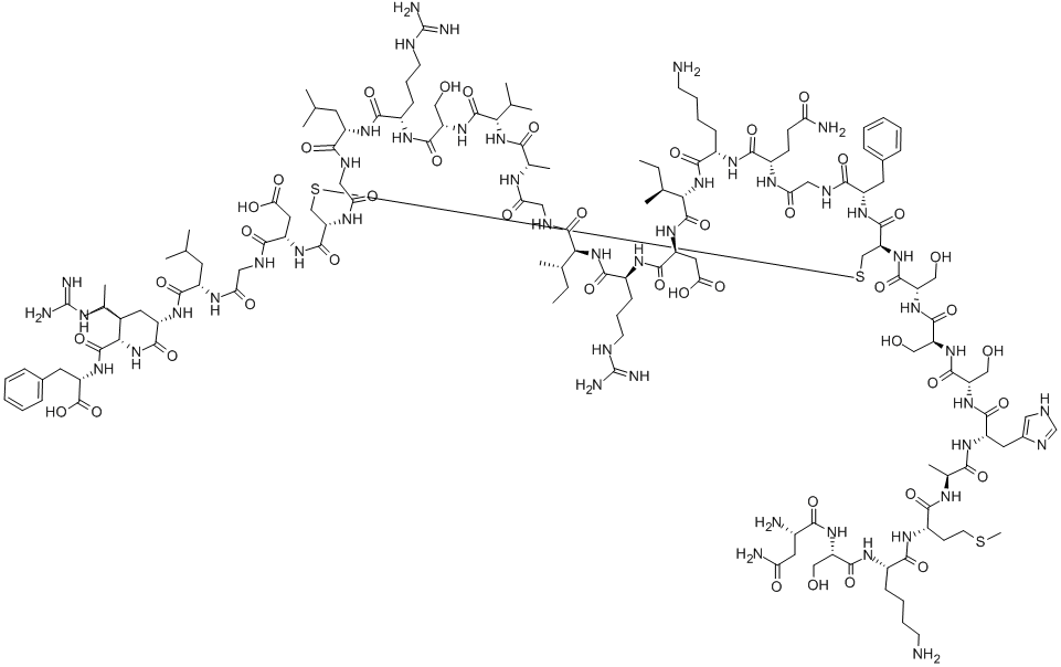 ASN-SER-LYS-MET-ALA-HIS-SER-SER-SER-CYS-PHE-GLY-GLN-LYS-ILE-ASP-ARG-ILE-GLY-ALA-VAL-SER-ARG-LEU-GLY-分子式结构图