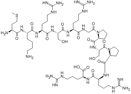 BRADYKININ-LIKE NEUROPEPTIDE (APLYSIA CALIFORNICA)分子式结构图