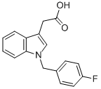 2-[1-(4-氟苄基)-1H-吲哚-3-基]乙酸;2-[1-(4-氟苄基)-1H-吲哚-3-基]乙酸分子式结构图