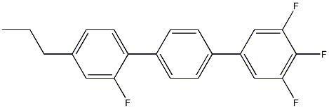 4-丙基-2,3'',4'',5''-四氟-1,1':4',1''-三联苯;4-丙基-2,3'',4'',5''-四氟-1,1':4',1''-三联苯分子式结构图