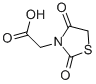 (试剂)(2,4-DIOXO-1,3-THIAZOLIDIN-3-YL)ACETIC ACID;(试剂)(2,4-DIOXO-1,3-THIAZOLIDIN-3-YL)ACETIC ACID分子式结构图