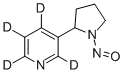 氘代N-亚硝基降烟碱(NNN);氘代N-亚硝基降烟碱(NNN);氘代-N-亚硝基降烟碱(NNN-D4)分子式结构图