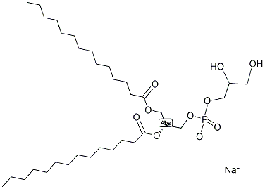 1,2-十四酰磷脂酰甘油钠盐;1,2-二肉豆蔻酰基磷脂酰(1-丙三醇)钠盐;二肉豆蔻酰磷脂酰甘油钠盐分子式结构图