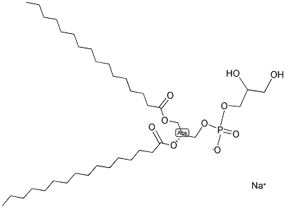 L-A-磷酰-DL-丙三醇棕榈酰钠;L-A-磷酰-DL-丙三醇棕榈酰钠;1,2-二棕榈酰基磷脂酰(1-丙三醇)钠盐;1,2-十六酰?分子式结构图