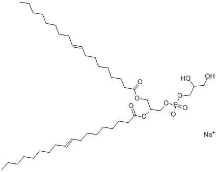 1,2-二油酰-SN-甘油基-3-磷酸-RAC-甘油钠盐;1,2-二油酰-SN-甘油基-3-磷酸-RAC-甘油钠盐;二油酰磷脂酰甘油钠分子式结构图