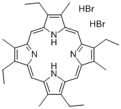 三(双亚苄基丙酮)双钯;2,7,12,17-四乙基-3,8,13,18-四甲基卟啉二氢溴酸分子式结构图