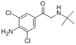 ;1-(4-氨基-3,5-二氯苯基)-2[(1,1-二甲基乙基)氨基]乙酮;4-氨基-3,5-二氯-Α-(叔丁基氨基)苯乙酮;4-氨基-AL分子式结构图
