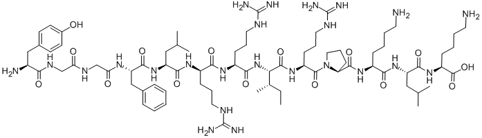 (D-ARG6)-DYNORPHIN A (1-13)分子式结构图