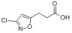 3-(3-氯代异恶唑-5-基)丙酸;3-(3-氯代异恶唑-5-基)丙酸分子式结构图