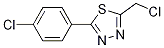 2-氯甲基-5-(4-氯苯基)-1,3,4-噻二唑;2-氯甲基-5-(4-氯苯基)-1,3,4-噻二唑分子式结构图