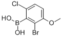 2-溴-6-氯-3-甲氧基苯硼酸;2-溴-6-氯-3-甲氧基苯硼酸分子式结构图