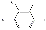 1-溴-2-氯-3-氟-4-碘苯分子式结构图