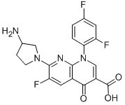 甲苯磺酸妥舒沙星;诺托氟沙星;(+)-7-(3-氨基-1-吡咯烷基)-6-氟-1-(2,4-二氟苯基)-1,4-二氢-4-氧代-1,8-萘啶分子式结构图