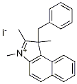 1,2,3-三甲基-1-苄基-1H-苯并[E]吲哚碘化物;1,2,3-三甲基-1-苄基-1H-苯并[E]吲哚碘化物分子式结构图