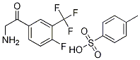 1-(3-三氟甲基-4-氟苯基)-2-氨基乙酮对甲苯磺酸盐;1-(3-三氟甲基-4-氟苯基)-2-氨基乙酮对甲苯磺酸盐分子式结构图