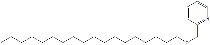 2-[(十八烷氧基)甲基]吡啶;2-[(十八烷氧基)甲基]吡啶分子式结构图