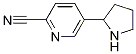5-(2-吡咯烷基)吡啶-2-甲腈;5-(2-吡咯烷基)吡啶-2-甲腈分子式结构图