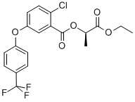 氟乳醚;氟乳醚;O-(2-氯-5-(2-氯-Α,Α,Α-三氟-P-甲苯基氧)苯甲酰基)-L-乳酸乙酯;氯氟草醚乙酯分子式结构图