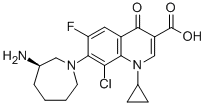 贝西沙星;(R)-7-(3-氨基六氢-1H-氮杂卓-1-基)-8-氯-1-环丙基-6-氟-1,4-二氢-4-氧代-3-喹啉甲酸;贝西沙星分子式结构图