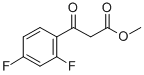 2',4'-二氟苯基苯甲酰基乙酸甲酯;2',4'-二氟苯基苯甲酰基乙酸甲酯分子式结构图