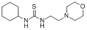 N-环己基-N’-[2-(4-吗啉基)乙基]-硫脲;N-环己基-N’-[2-(4-吗啉基)乙基]-硫脲;1-环己基-3-(2-吗啉乙基)硫?分子式结构图