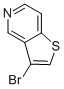 3-BROMOTHIENO[3,2-C]PYRIDINE分子式结构图