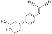 4-双(2-羟基乙基)氨基苄叉丙二腈,95%;4-双(2-羟基乙基)氨基苄叉丙二腈,95%分子式结构图