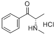 S(-)-甲卡西酮盐酸盐;S(-)-甲卡西酮盐酸盐分子式结构图