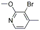 3-溴-2-甲氧基-4-甲基吡啶分子式结构图