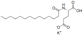 N-(1-氧代十四烷基)-L-谷氨酸单钾盐(9CI);N-(1-氧代十四烷基)-L-谷氨酸单钾盐(9CI)分子式结构图