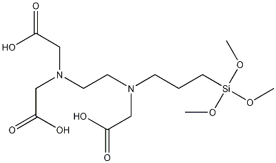 N-[Β-(N,N-二乙酸基)氨乙基]-Γ-(N-乙酸基)氨丙基三甲氧基硅烷;N-[Β-(N,N-二乙酸基)氨乙基]-Γ-(N-乙酸基分子式结构图