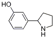 3-(吡咯烷-2-基)苯酚;3-(吡咯烷-2-基)苯酚分子式结构图