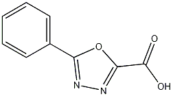 5-苯基-1,3,4-噁二唑-2-甲酸;5-苯基-1,3,4-噁二唑-2-甲酸分子式结构图