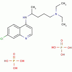 磷酸氯喹分子式结构图